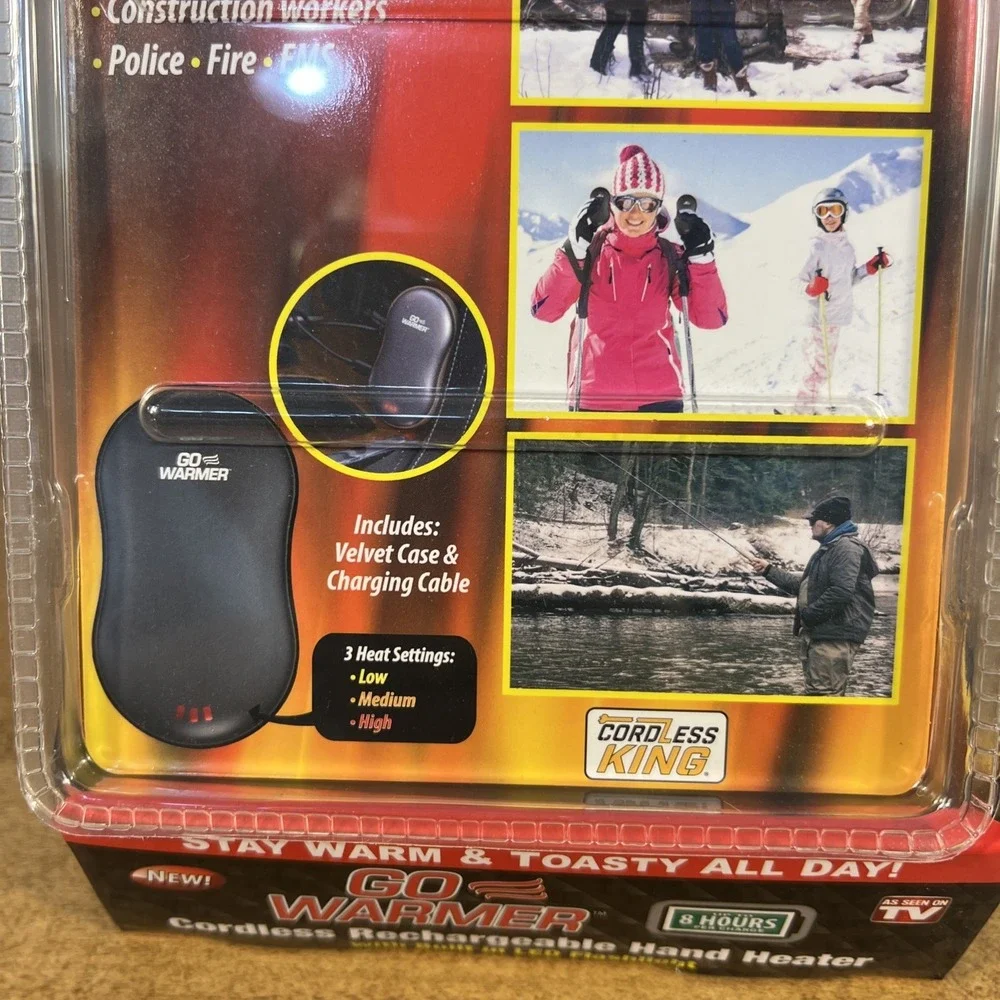 Lot‎ Of 6 GO WARMER Cordless Rechargeable Hand Heater & Power Bank & LED Light